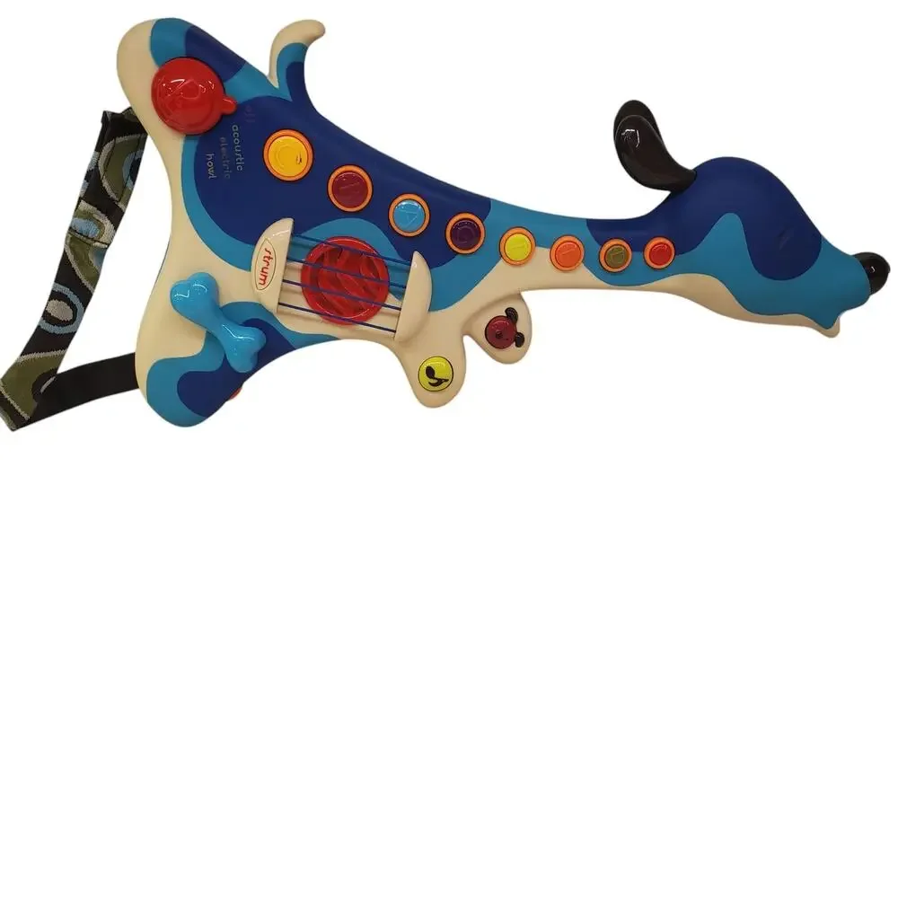 B Toys Electric Guitar Interactive Dog Woofer Guitar Musical Toys WORKS